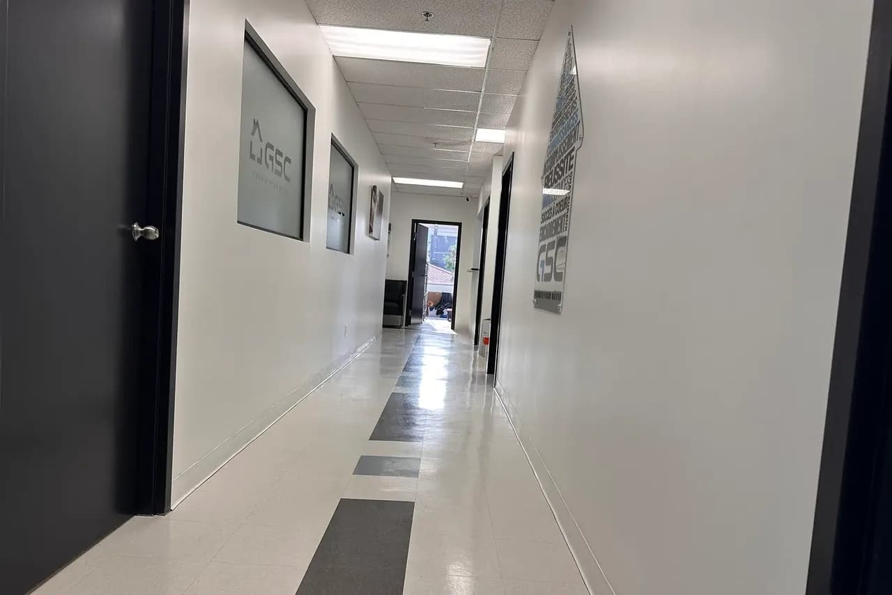 Hallway at the GSC Brossard office