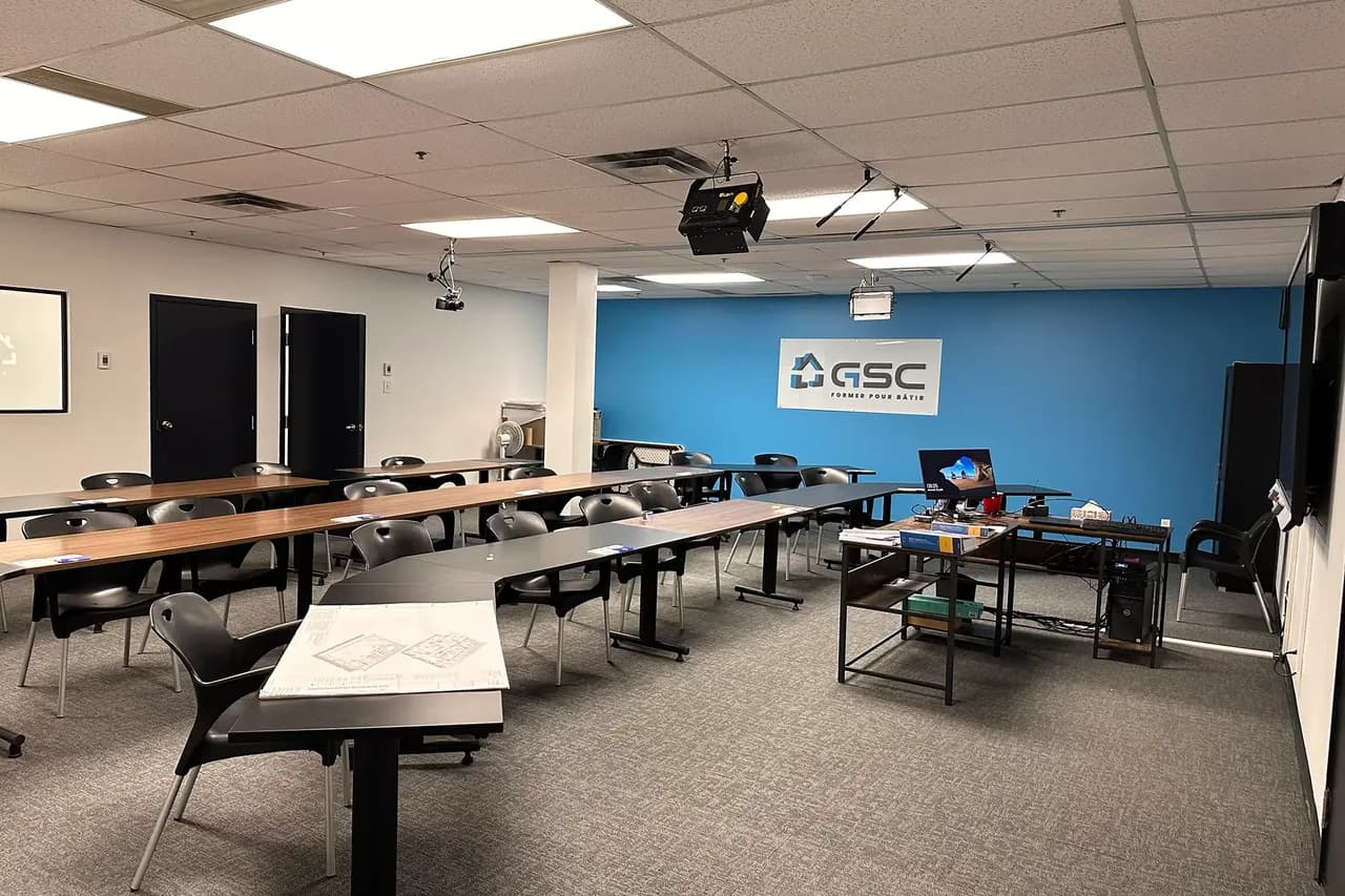 Classroom at the GSC Brossard office