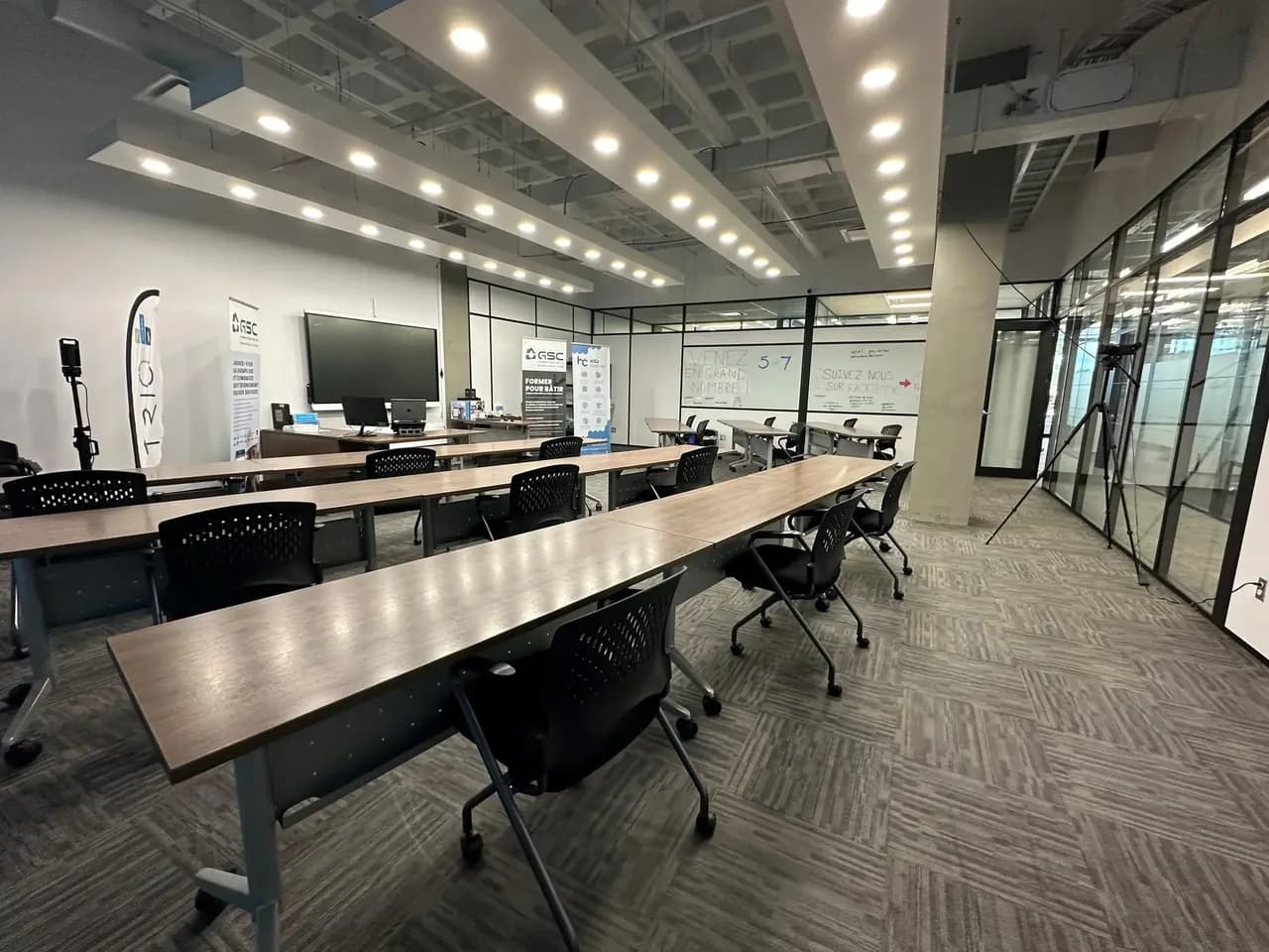 Classroom at the GSC Québec office
