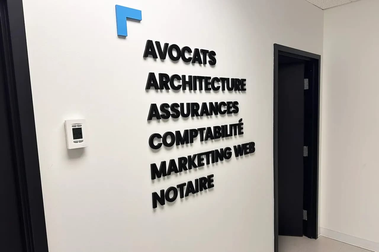 Partner wall at the GSC Brossard office