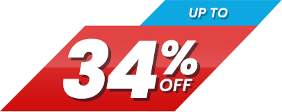Up to 34% off