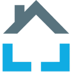Icône de maison issue du logo de Gestion Solution Construction, utilisée dans un popup de formulaire de contact pour les entrepreneurs en construction au Québec